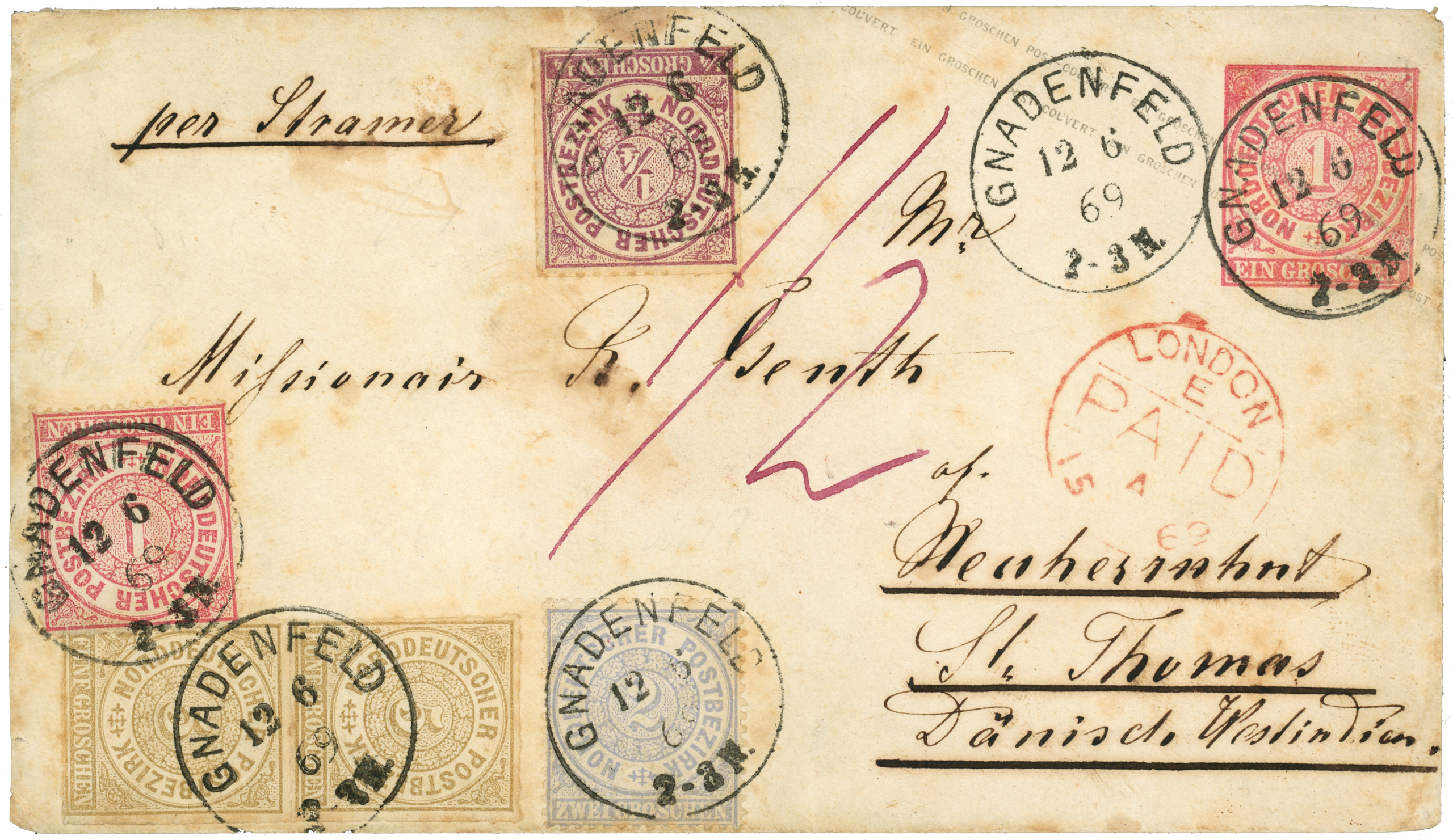 Brief nach St. Thomas, RR